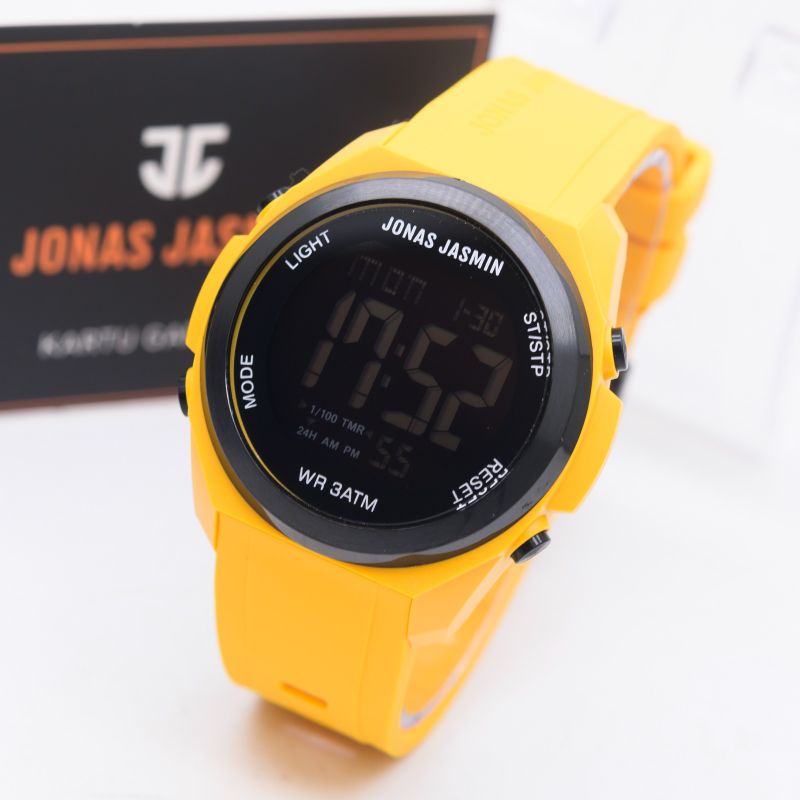Jam Tangan Digital Rubber Jonas Jasmin Original ( Free Box Seperti Foto)