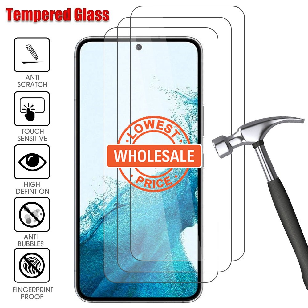 [Harga Grosir] For Samsung S23 HD Screen Protective Film Full Cover Tempered Glass Pelindung Layar Untuk Galaxy S23, S23 Plus Full Cover Film S23 5G Screen Protector Kaca Film