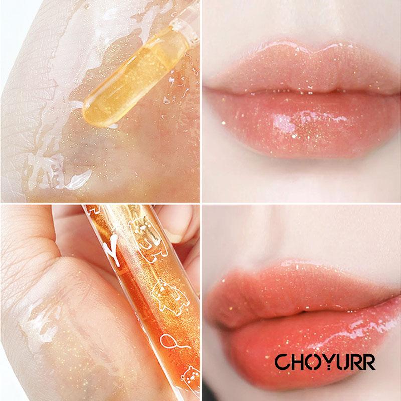 【COD】Lip Glass Glittering Light Lip Liquid Moisturize Non Greasy Lip Gloss Transparan Glossy Lipstick Korean Import-CH