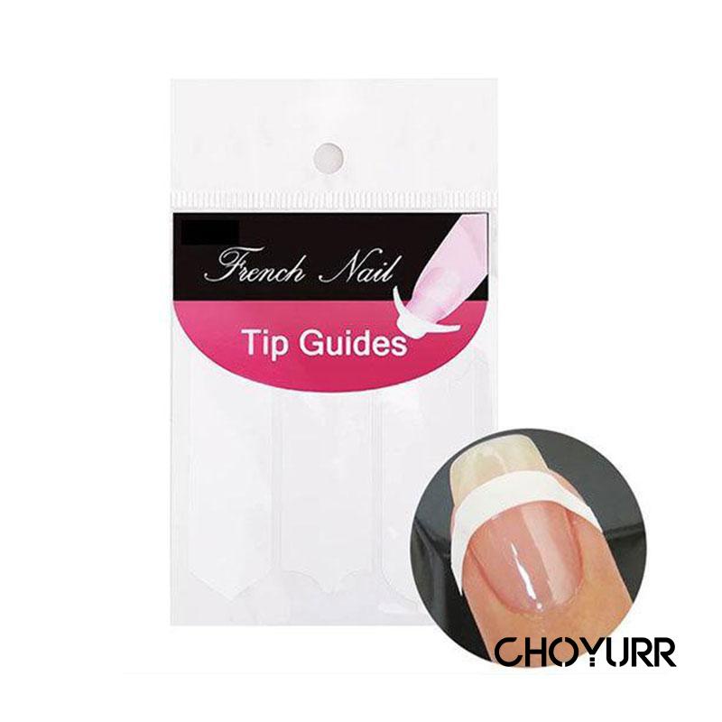 【COD】48pcs Nail French Sticker / French Tip Nail Guide / Stiker French / Nail Art Sticker Cetakan Kuku French Manicure DIY Stiker Kuku-CH