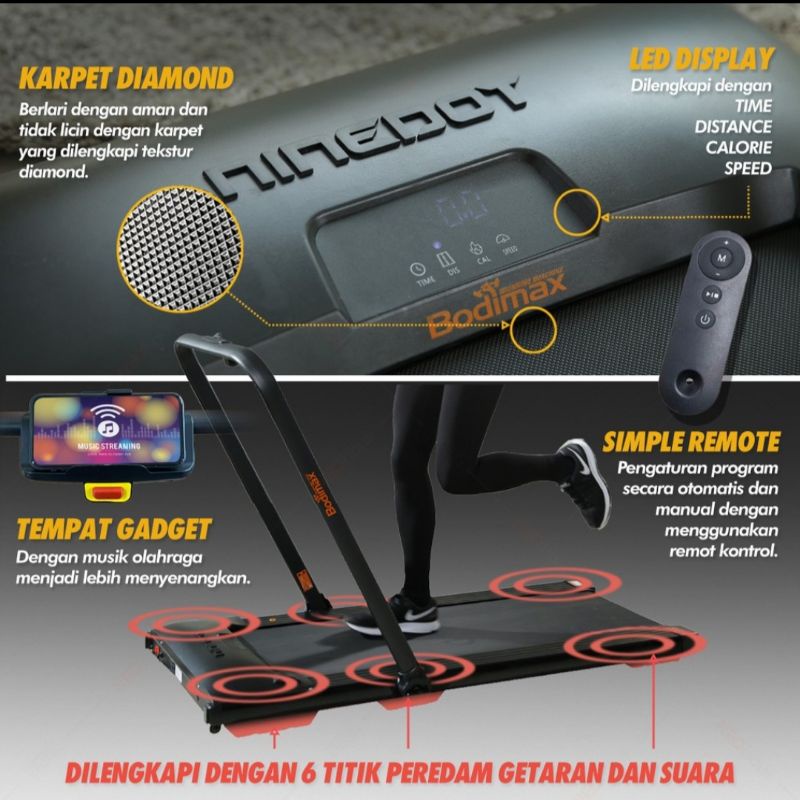 bodimax ninedot running pad treadmill ND500