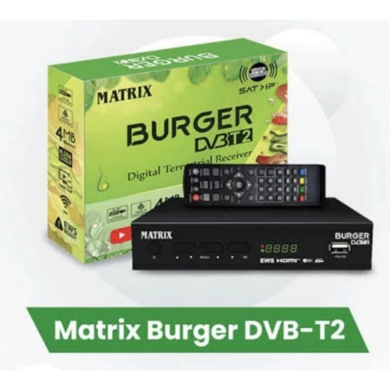 Matrix tv digital set top box untuk tv led / tabung dan antena lama