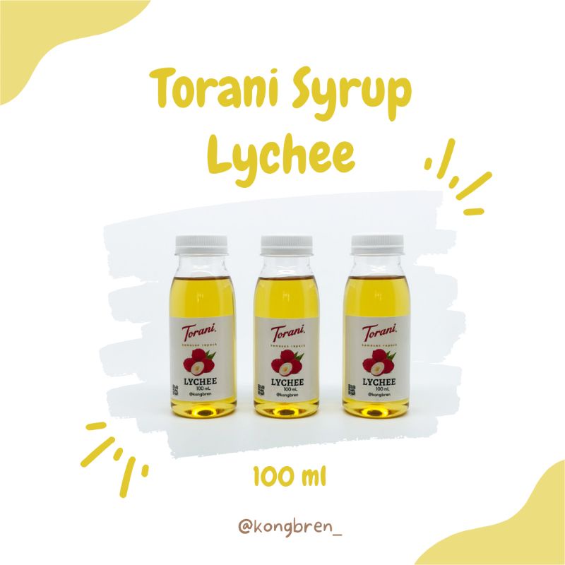 Sirup Torani Lychee Repack 100mL - Torani Syrup Lychee 100 mL