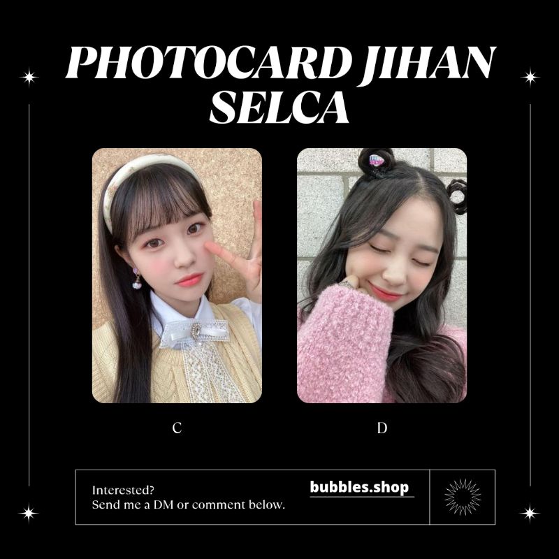 PHOTOCARD UNOFFICIAL JIHAN WEEKLY SELCA