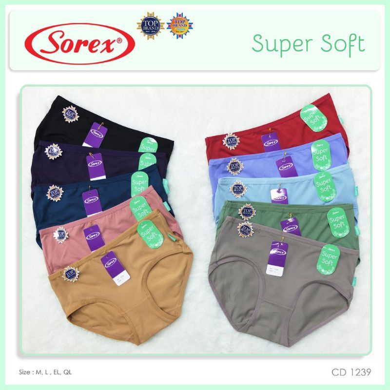 Celana dalam sorex 1239 super soft bahan katun termurah | cd sorex 1239 dewasa polos lembut