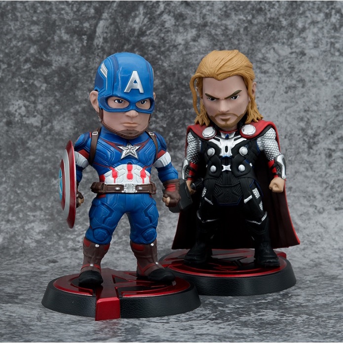 Captain America Thor The Avengers Action Figure Marvel Tinggi 19CM Egg