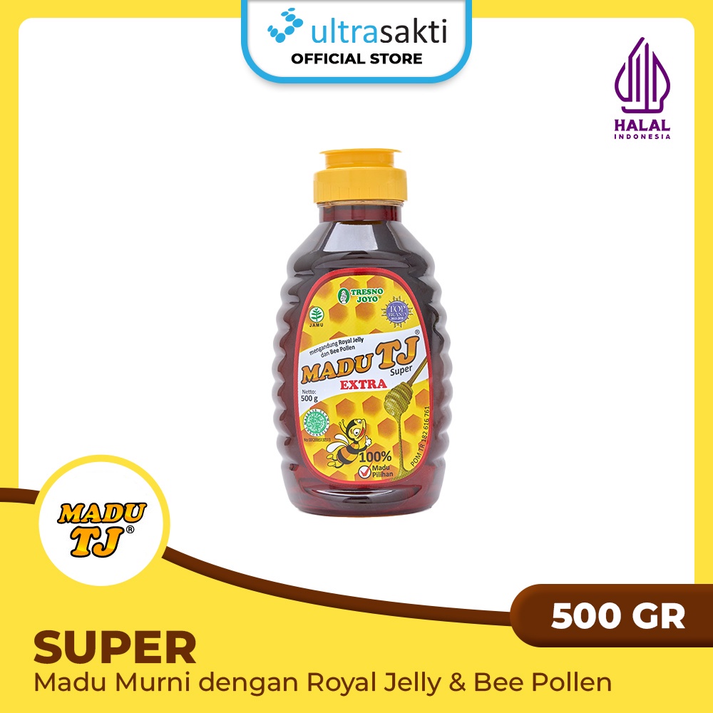 

Terlaris Madu TJ Super 500gr - Madu Murni Mengandung Royal Jelly dan Bee Pollen