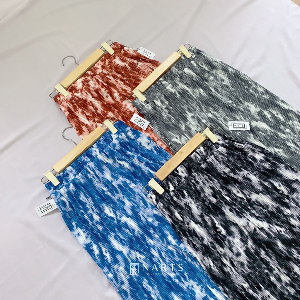 TIE-DYE CULLOTE SKIRT / KULOT PLISKET MOTIF / IMPORT PREMIUM / KULOT VINTAGE