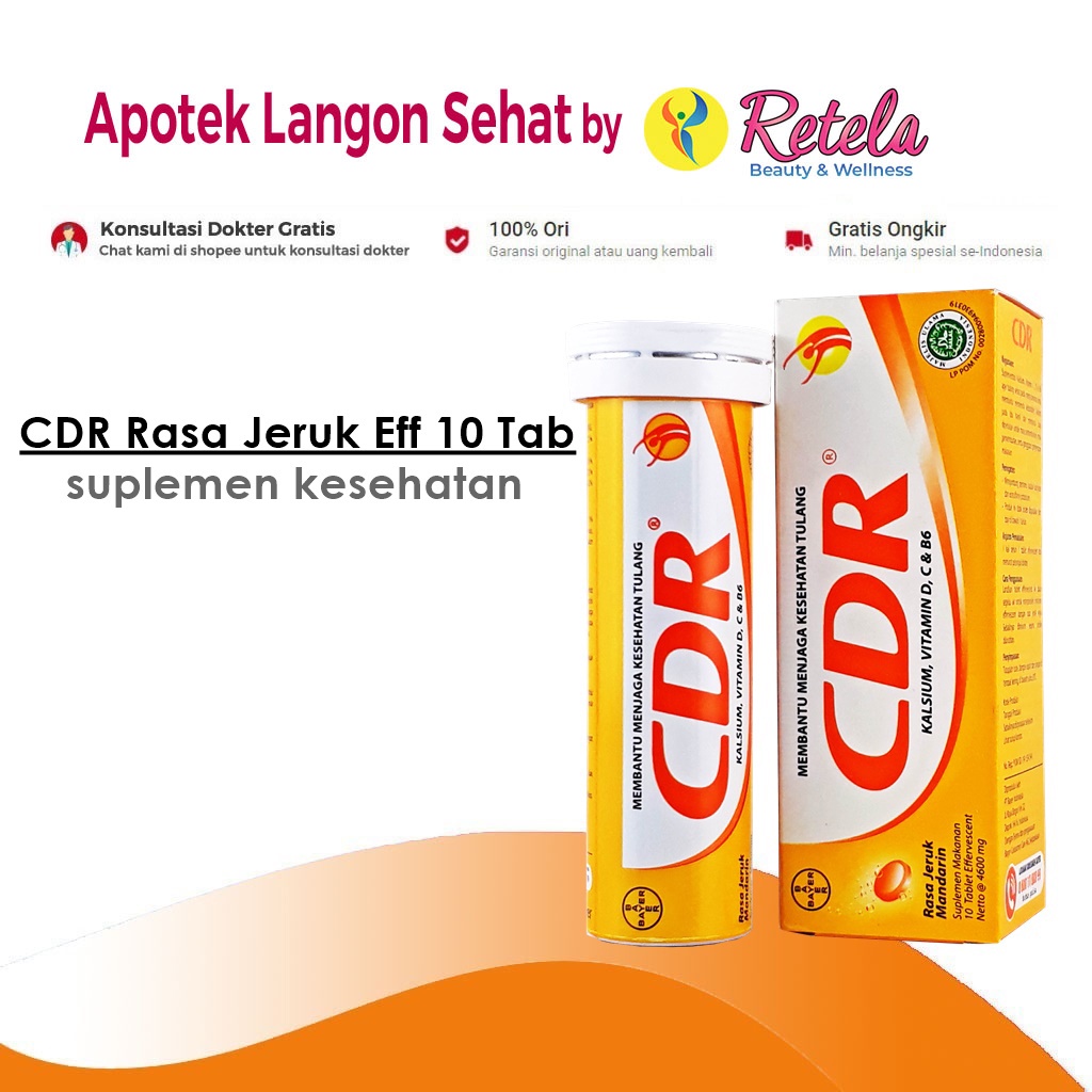 CDR Rasa Jeruk 10 Tablet / Multivitamin Vitamin C
