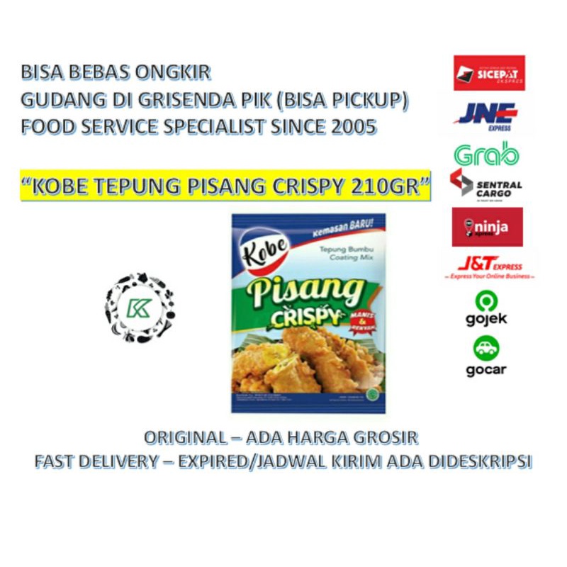 Tepung Bumbu Pisang Goreng Crispy Kobe 210gr