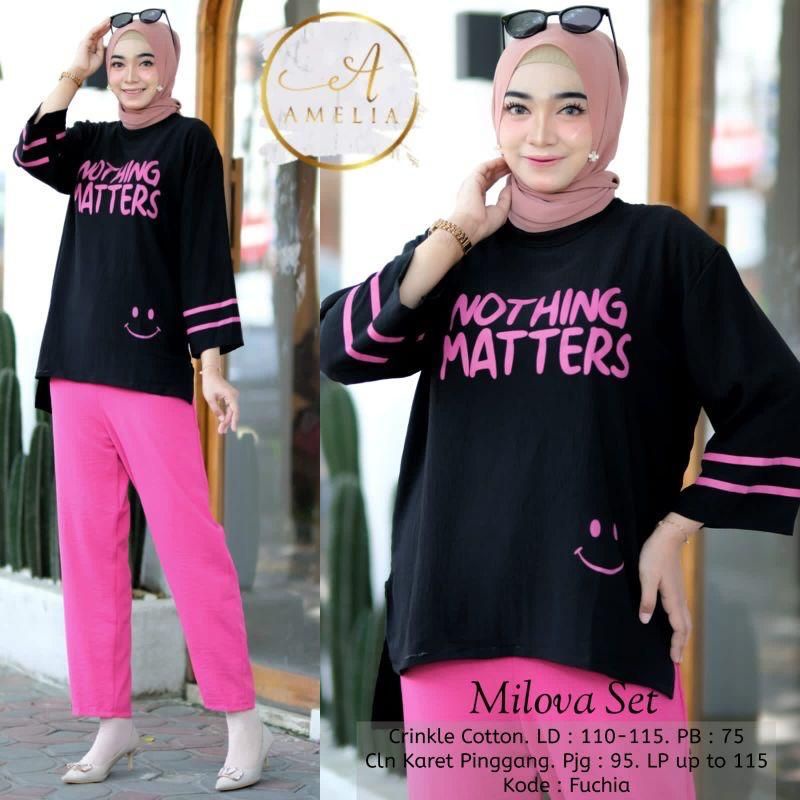 LAYLA SET/SETELAN WANITA KEKINIAN/SETELAN CRINKLE AIRFLO