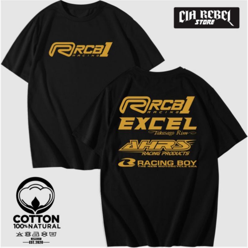 KAOS BAJU RACING RCB1 RCB 1 KAOS OTOMOTIF/KAOS DISTRO PRIA WANITA TERLARIS RCB/BAJU KAOS RCB RACING