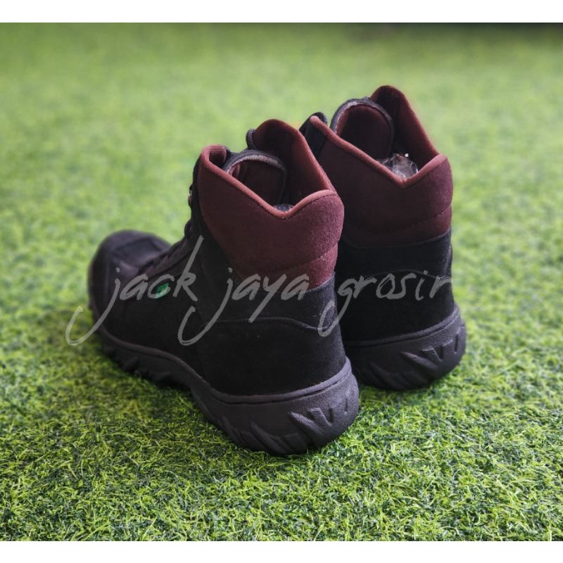 sepatu safety boot pria original leather full kulit