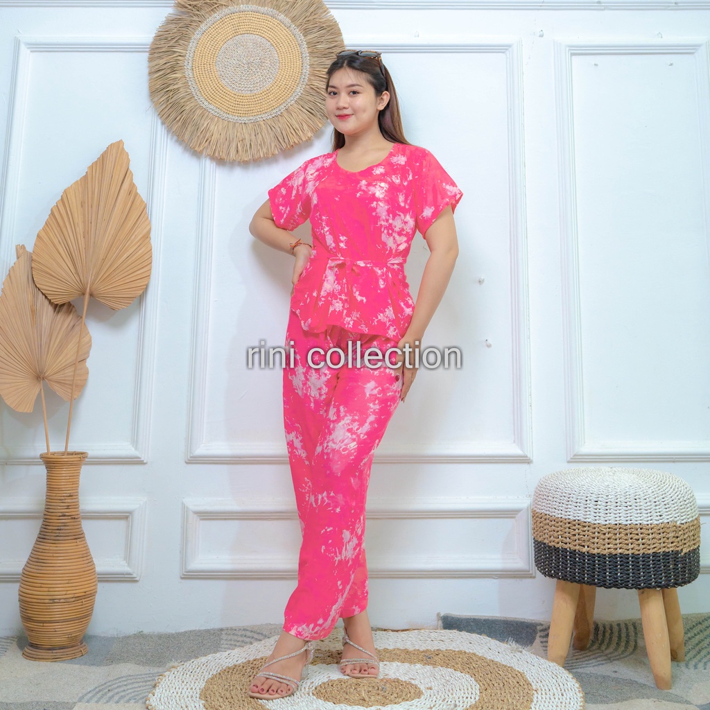 Babydoll Bali Motif Tie Dye