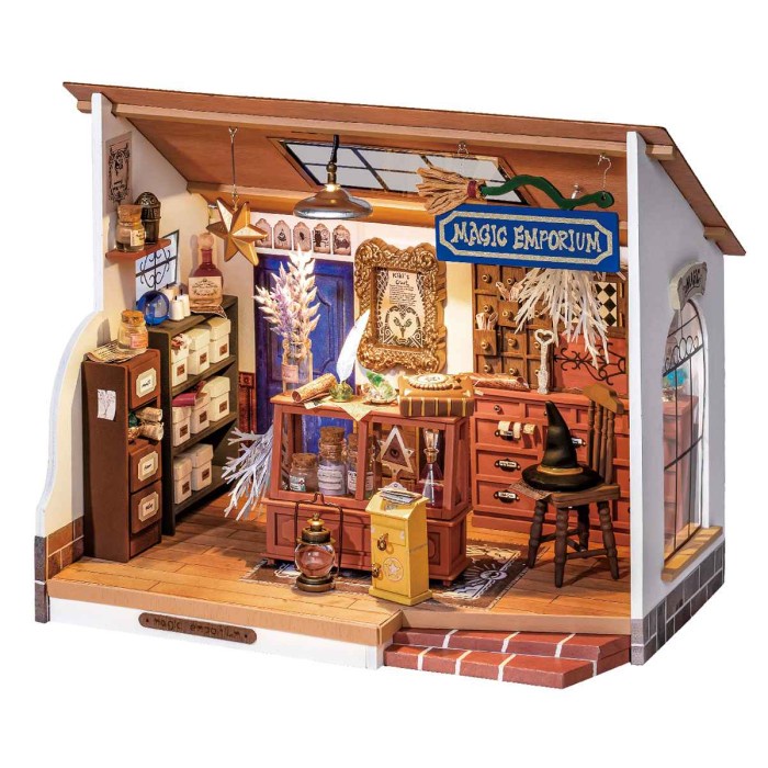 ROLIFE Robotime Kiki's Magic Emporium DIY Miniature House Kit DG155 Hobby And Toy Collection