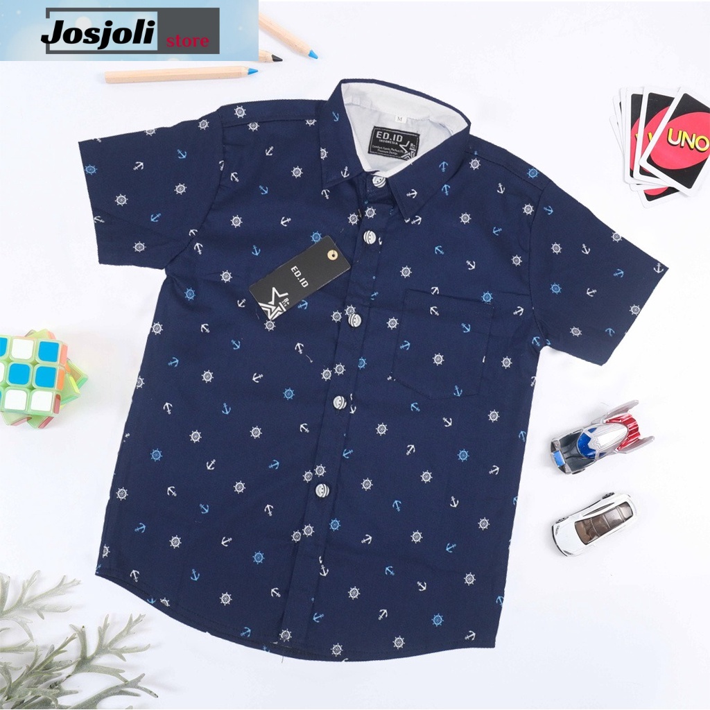 JOSJOLI_STORE/Kemeja Kids Wheel/Atasan Anak Laki-Laki/Size M L XL