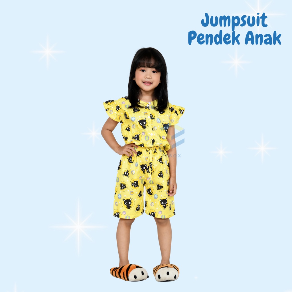 JUMPSUIT PENDEK ANAK KARAKTER 7 MOTIF 1-8 TAHUN