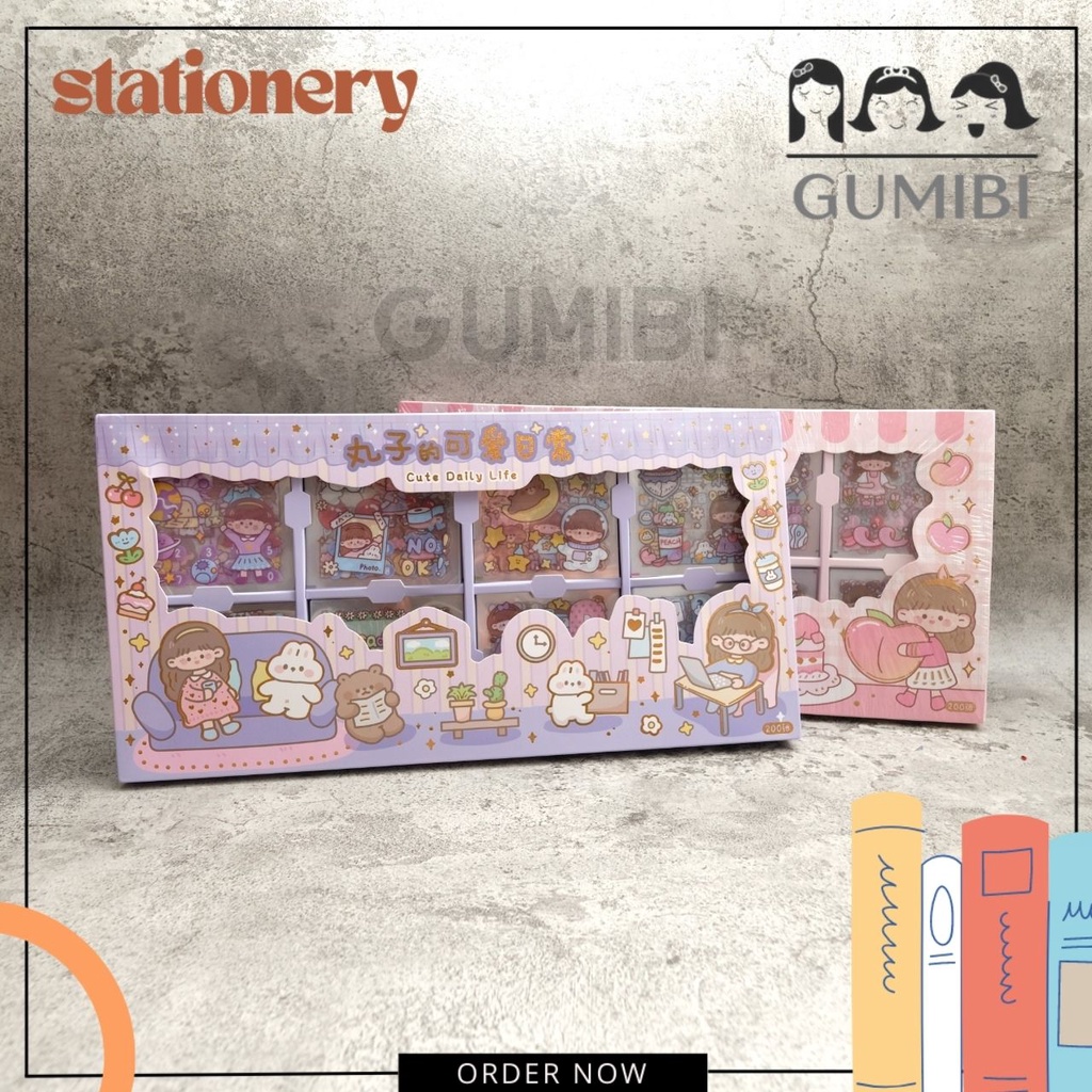 

200 LEMBAR STIKER SENMU ANTI AIR ISI 200 LEMBAR BAHAN PVC STIKER KARAKTER CEWEK TRANSPARAN WATERPROOF