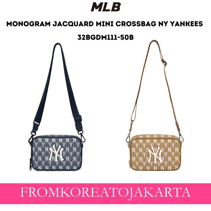 MLB MONOGRAM JACQUARD MINI CROSSBAG NY YANKEES