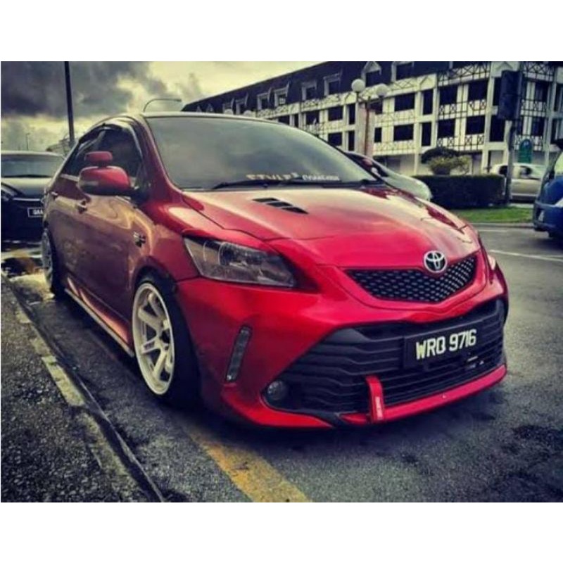 bodykit vios full bamper vios gen 2 facelift fullset samping belakang