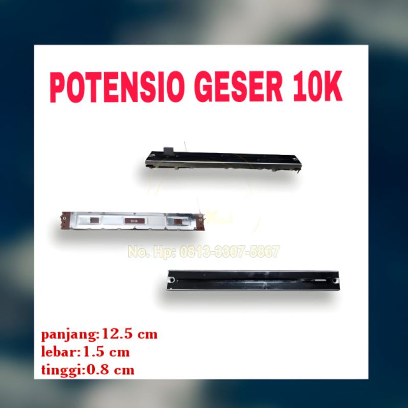 Potensio mixer geser 12,8cm 10k Potensio geser 10k