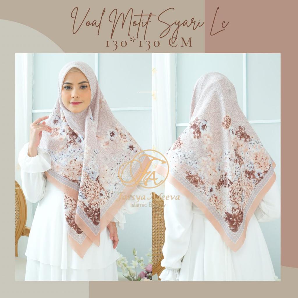 KERUDUNG SEGIEMPAT SYAR'I DEENAY LASERCUT KW KERUDUNG SEGIEMPAT JUMBO MOTIF TERBARU NAYLA HIJA'B