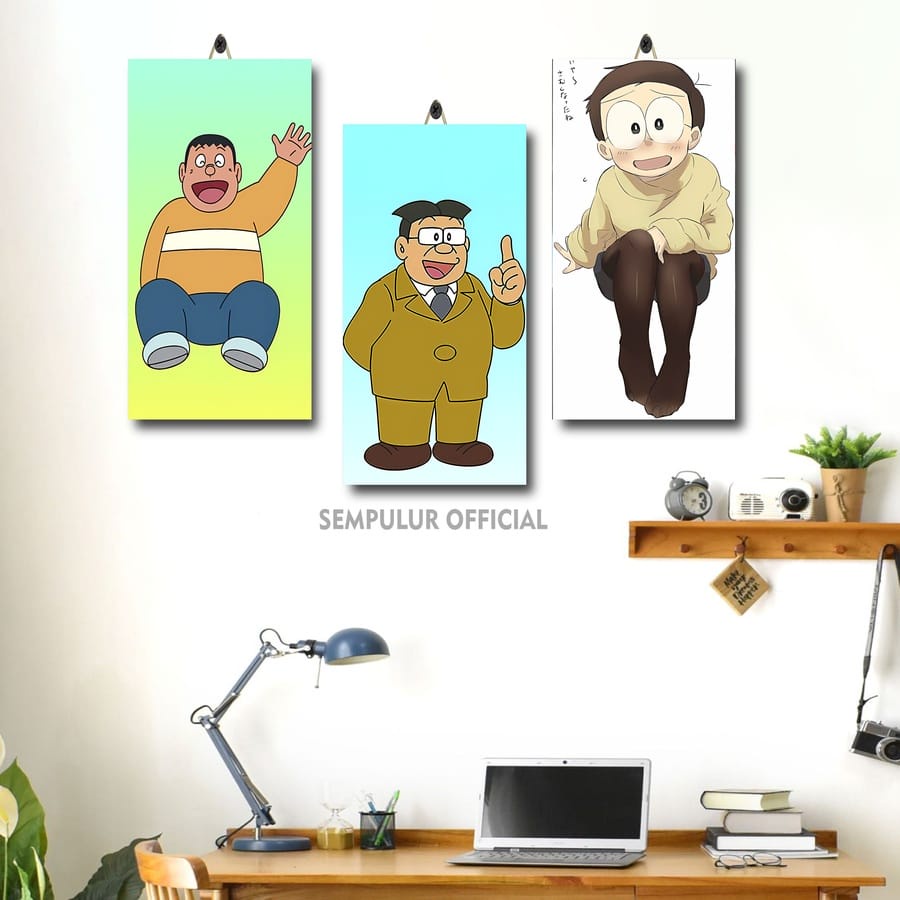 41-60 HIASAN DINDING KARTUN WALLPAPER DORAEMON 15X30 C5DTZ/70MOX/ POSTER KAMAR KARTUN DORAEMON AESTH