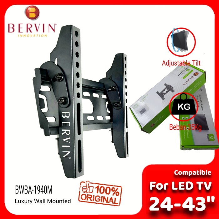Bracket Bervin Bracket Tv 24 - 43 Inch / Breket Tv Braket Tv Bervin 24-43 Inch