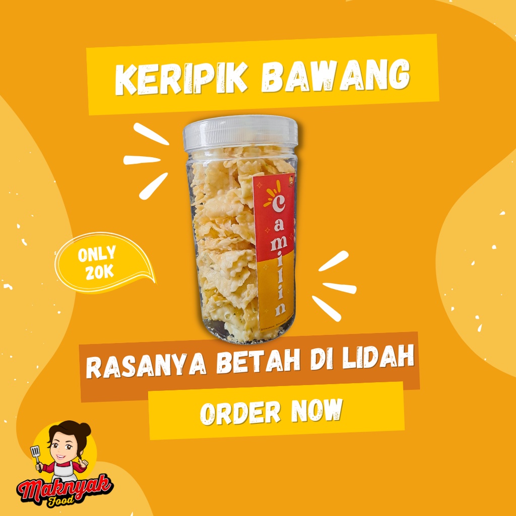 

Camilin Keripik Bawang / Cheese Crispy / Garlic Crispy / Keripik Bawang Gurih / Keripik Renyah