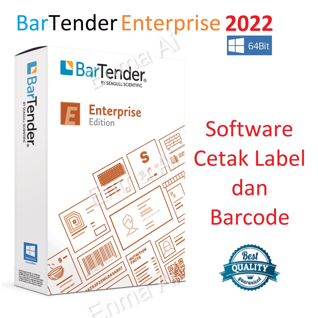 Bartender Enterprise 2022 Software Cetak Label Barcode QR