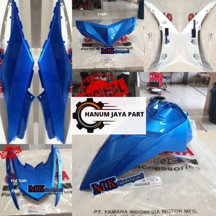 PAKET FULL SET BODY HALUS MIO M3, MIO Z BIRU ORIGINAL YAMAHA