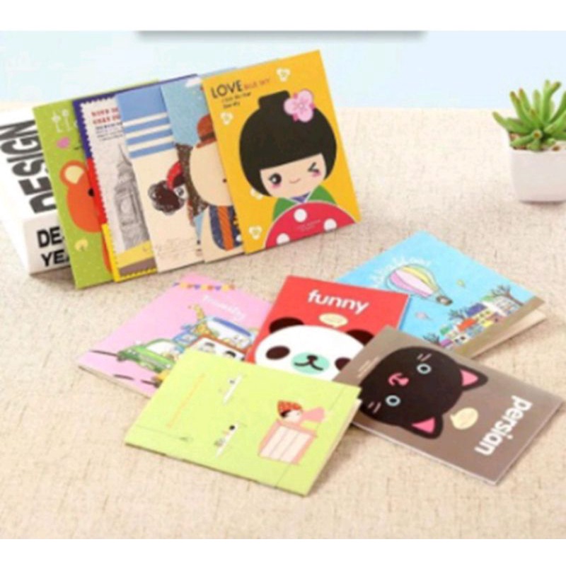 

Ready 10 (sepuluh) pcs Souvernir buku tulis mini