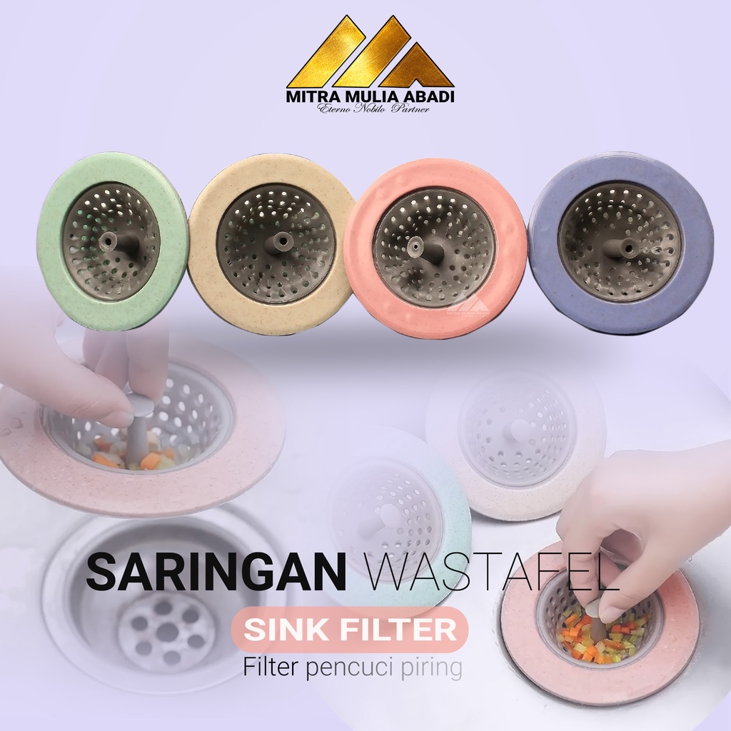 Saringan Wastafel Silikon Bak Dapur Tempat Lubang Saluran Cuci Piring Karet Anti Sumbat Kitchen Sink