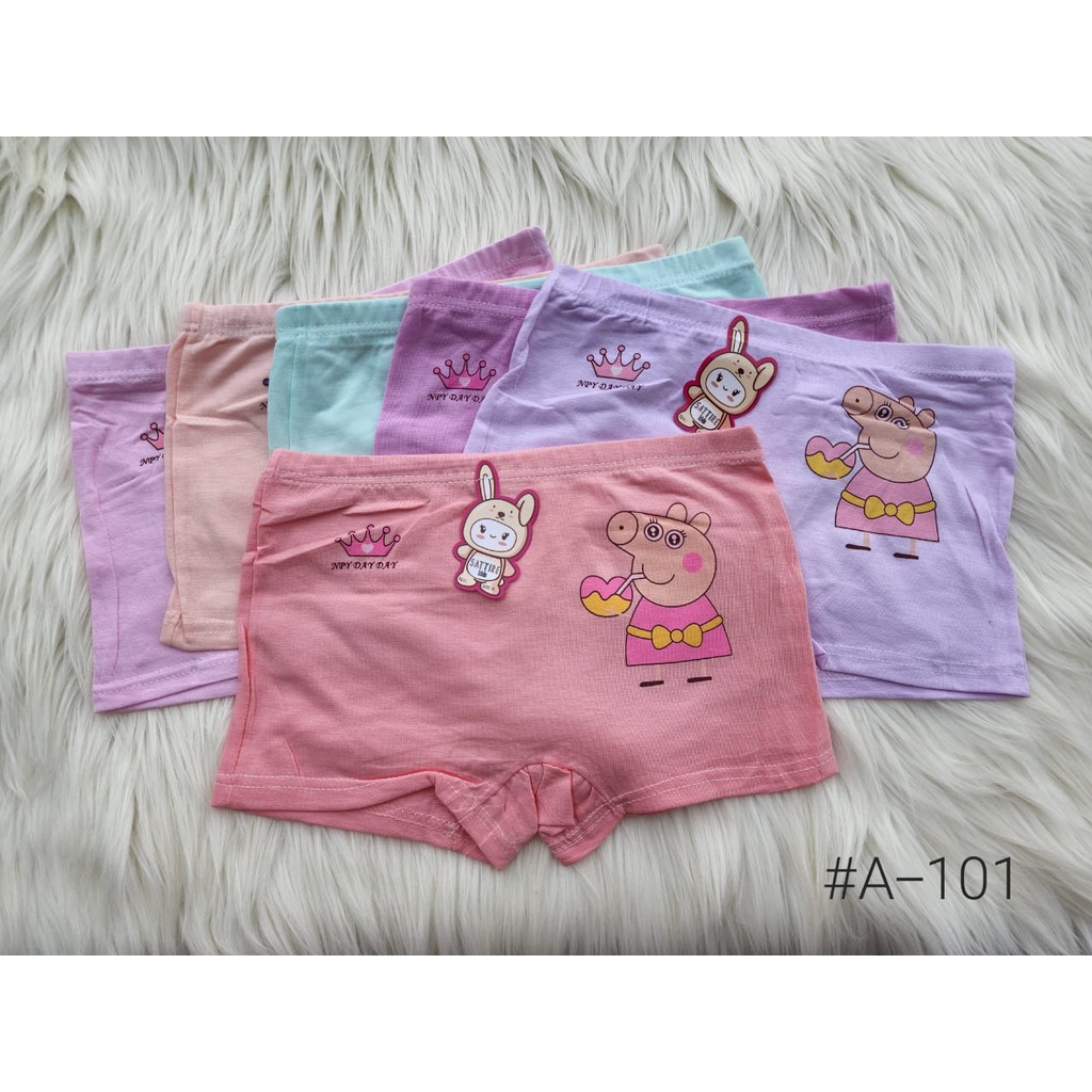 Celana Dalam Anak Perempuan SATTIRE KIDS Boxer Anak Cewek Bahan Super Halus / Murah 3 , 6 dan 1 Lusin