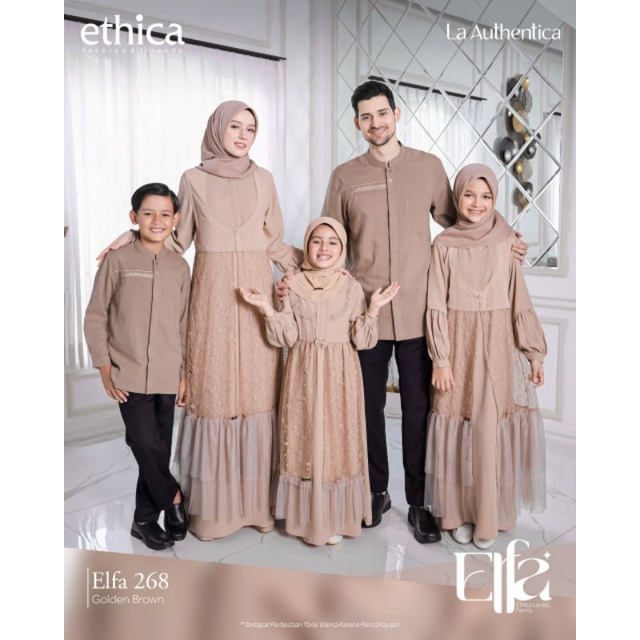 Sarimbit Ethica Elfa 268 Golden Brown / Sarimbit Cream / Kagumi 272 / Kagumi Kids 129 / Kahfi 245 / 
