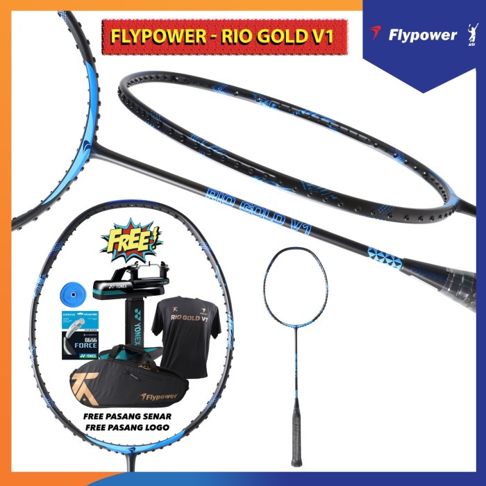 Flypower RIO GOLD V1 Raket Badminton Original