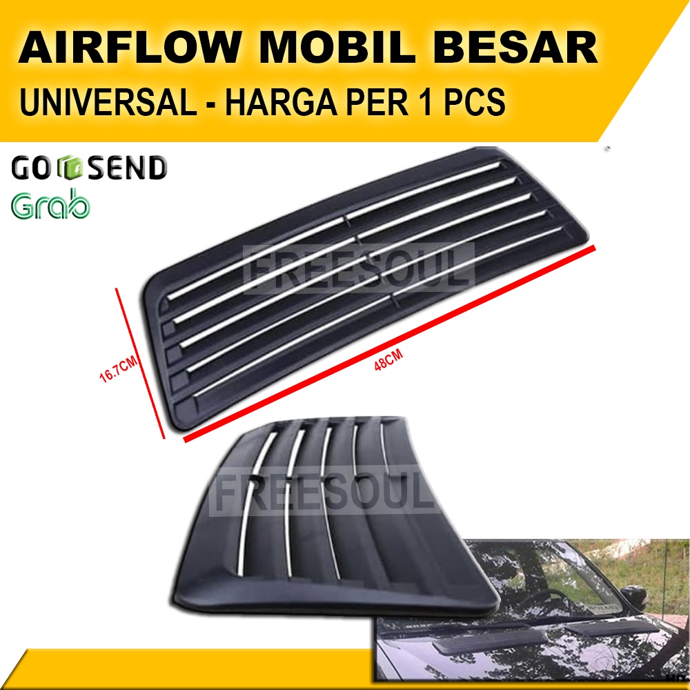 Airflow - Air Flow - Air Scoop Kap Mesin Mobil Universal Jumbo