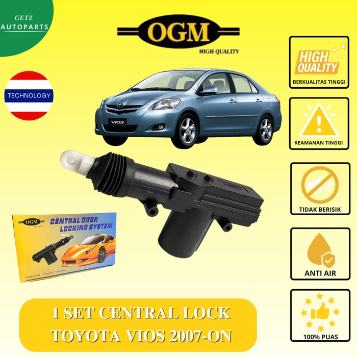 Central Lock Sentral Lock Central Door Lock System Centrallock Komplit 4 Pintu Kunci Mobil Toyota Vi