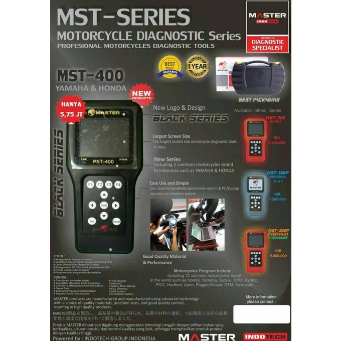 SCANNER INJECTION ZEUS MST 400 UNTUK HONDA DAN YAMAHA