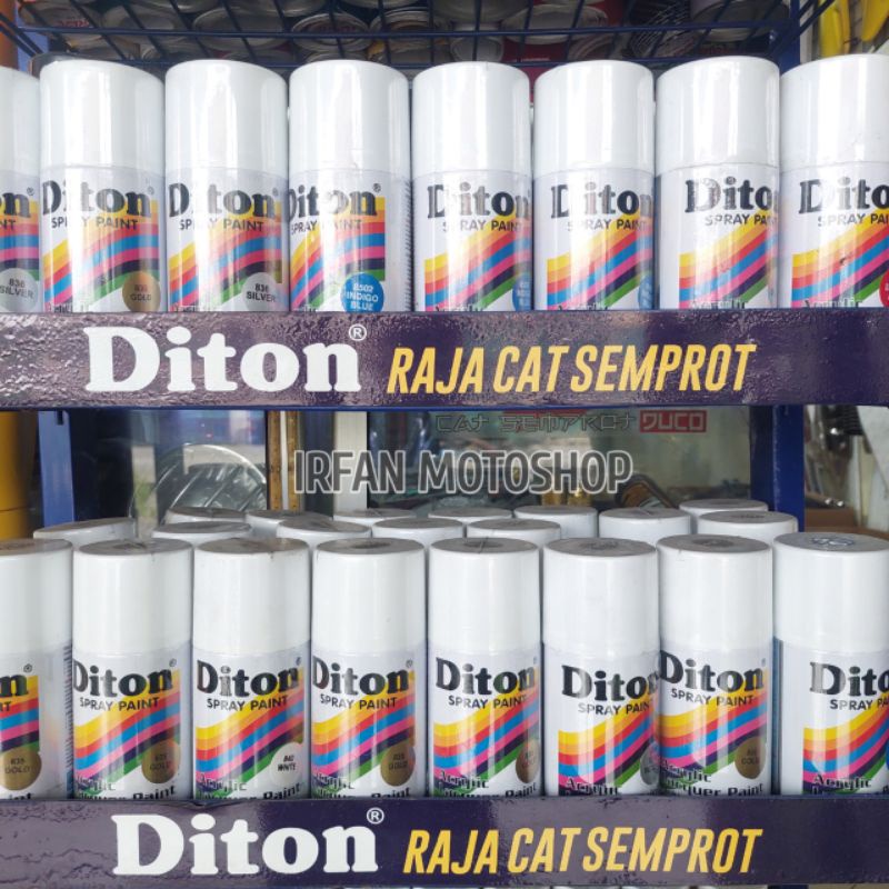 

DITON SPRAY PAINT PYLOX COLOUR 839 BLACK 884 BLACKDOFF 300CC