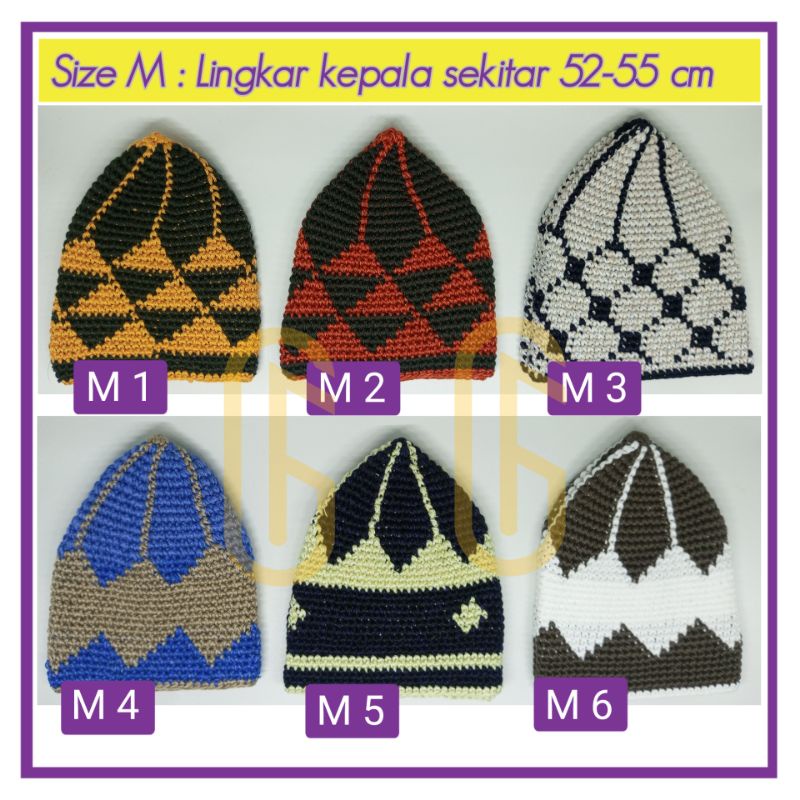 Peci Rajut Lentera Ukuran M