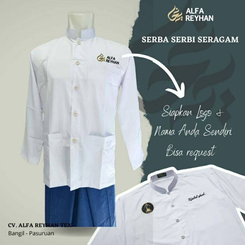 Seragam Baju Koko | Konveksi Baju Taqwa Logo Bordir | Baju Koko Custom