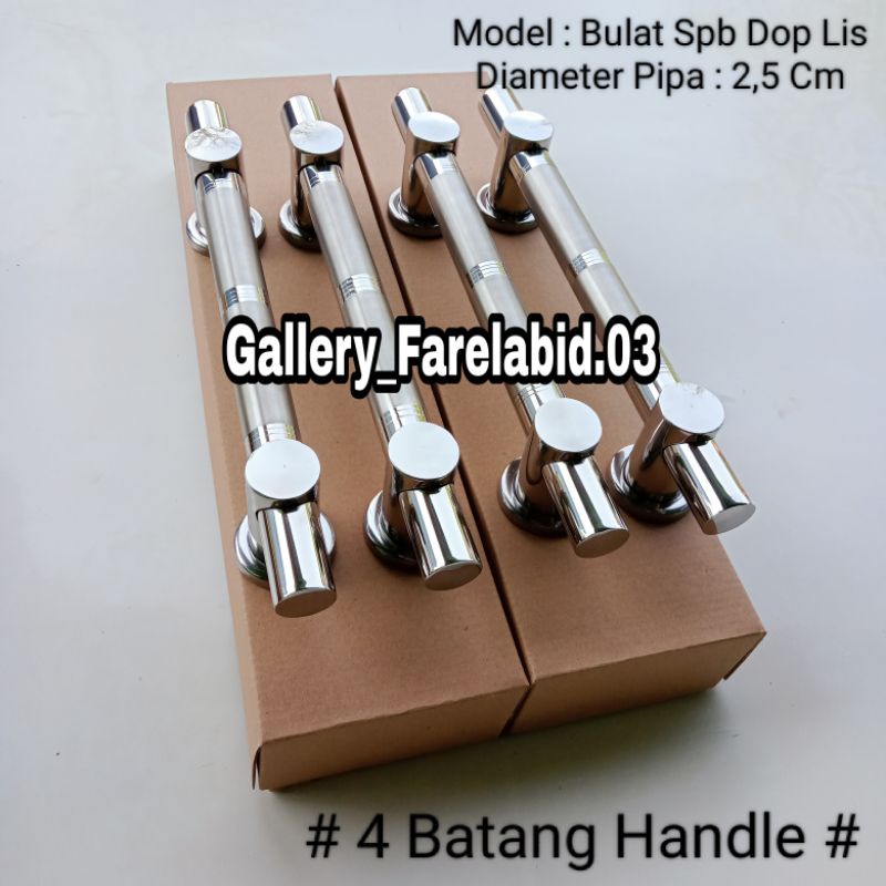 4 Pcs Handle Pintu Rumah Stainless Steel Bulat Spb 33 Cm Gagang Pintu Rumah Modern Pegangan Pintu Utama Kupu Tarung Tarikan Pintu Kamar Dapur Rumah Minimalis