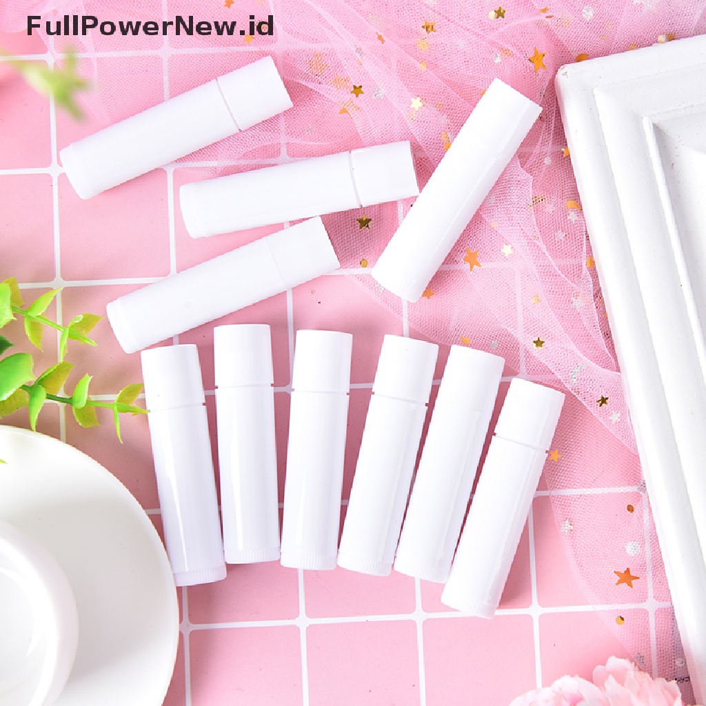 Power 10pcs 5g 7warna Tabung Bibir lip balm Wadah Wadah Kosong Kosmetik ID