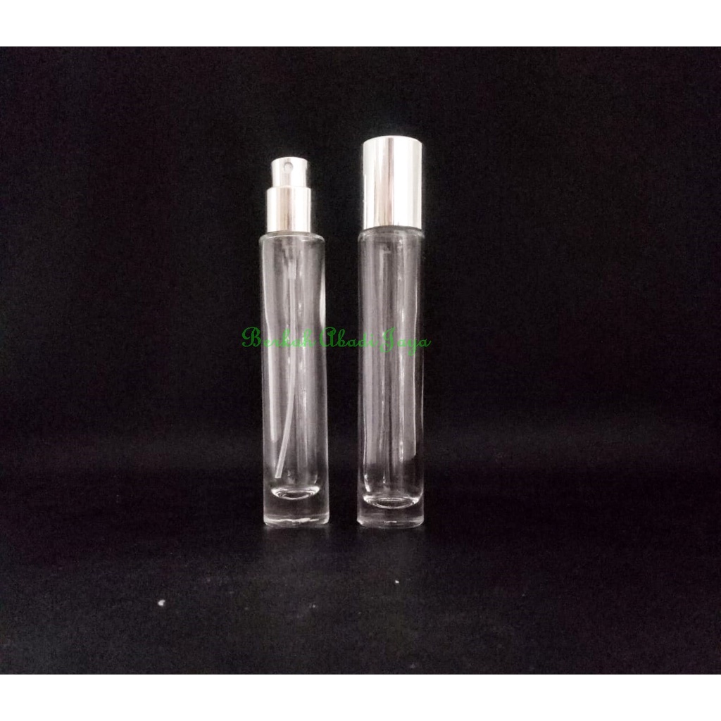 Botol Parfum kosong lilin YS298 20 ml semi press silver cap silver kilap cartonan @360