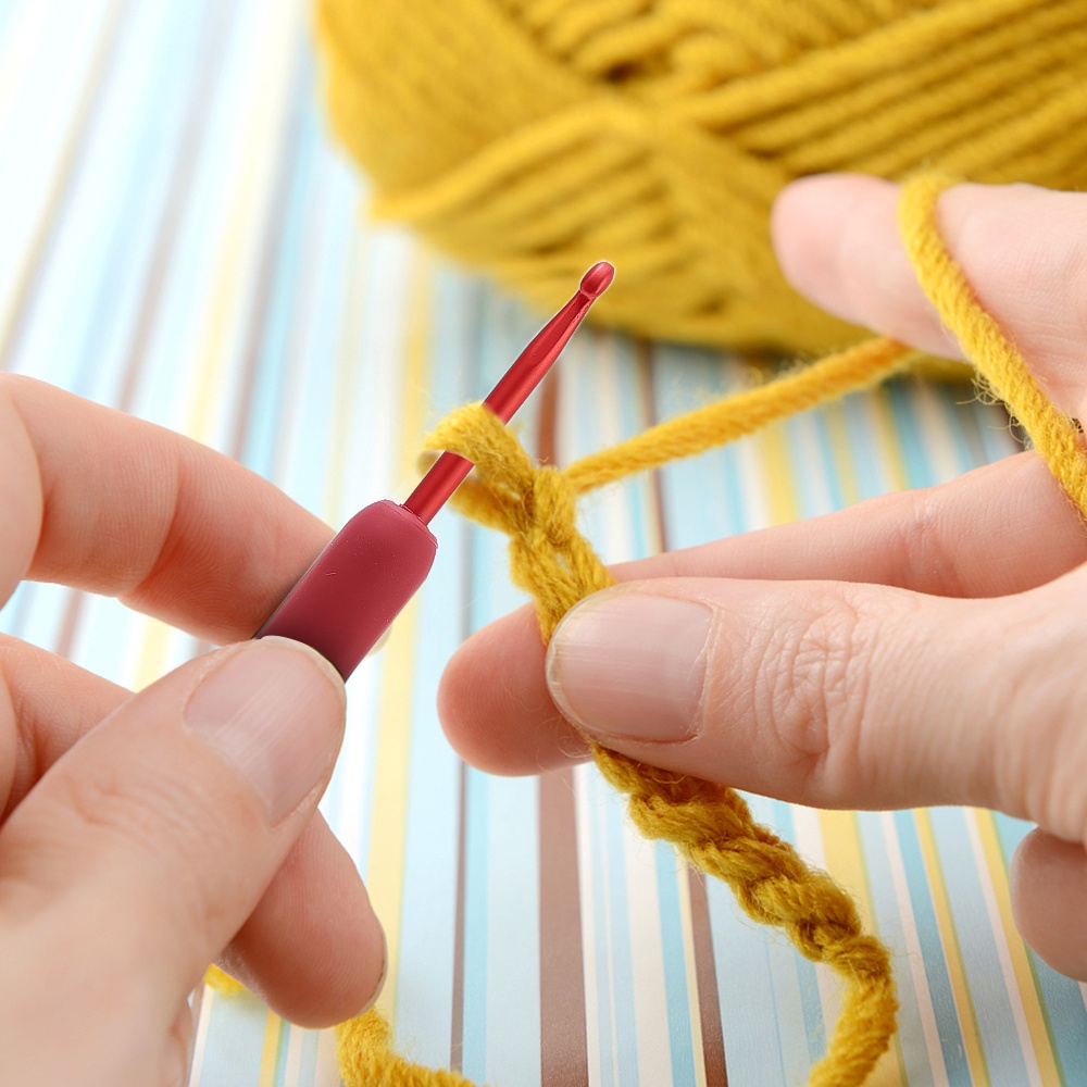 Jarum Rajut Crochet Hooks/Handmade DIY Kerajinan Tangan Benang Kait Menenun Sweater Alat Jahit