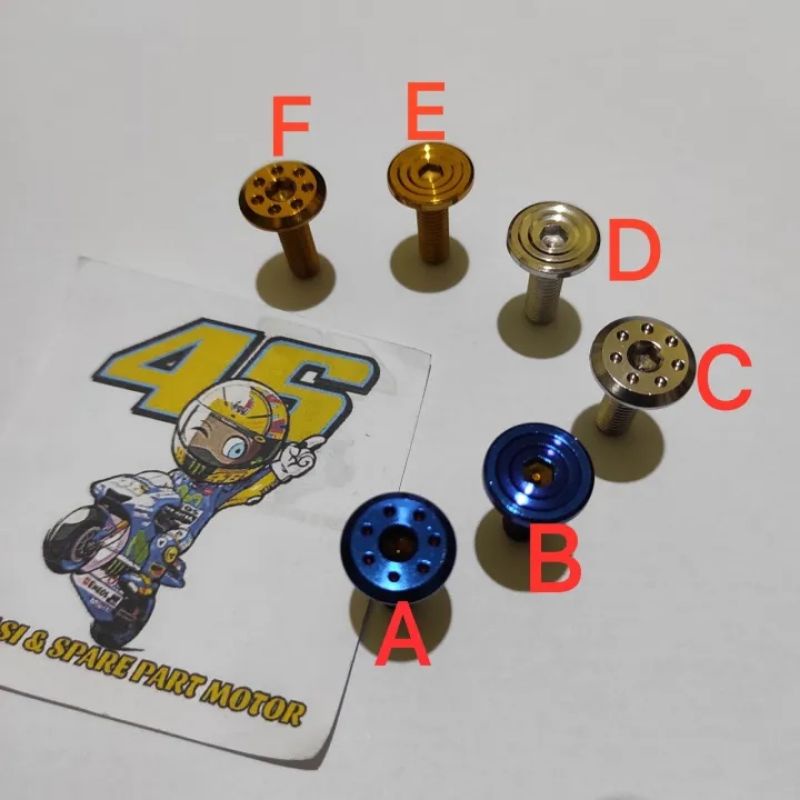 BAUT VARIASI PIRINGAN DRAT 10 / BAUT PIRINGAN HONDA VARIO 150, SUPRA