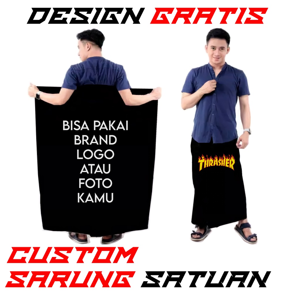CUSTOM SARUNG SHOLAT UNIK / OLEH OLEH UMROH HAJI / SOUVENIR