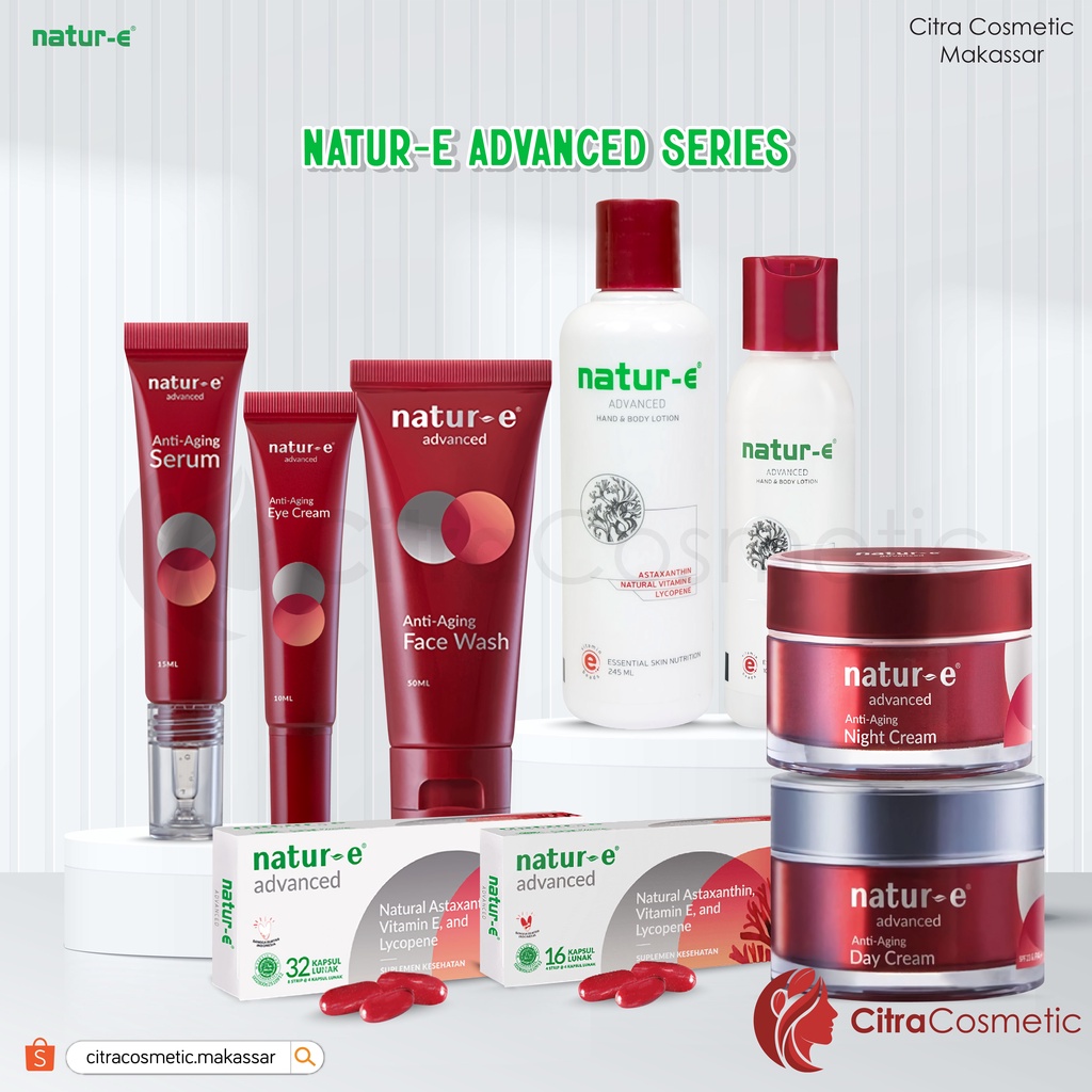 Natur E Advance Face Series | Face Wash | Eye Cream | Cream | Serum | Soft Capsule