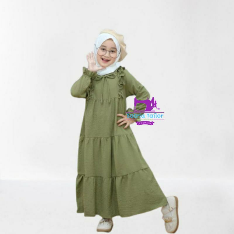 gamis anak perempuan syafa lebaran kekinian|gamis anak model terbaru idul fitri2023|gamis anak perem